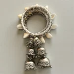 Spiral Oxidised Shell Beaded Statement Bracelet