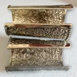 Oxidised Silver Rajwada Kada Cuffs - Image 3