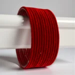 Red Metal Festive Bangle Set - Image 3