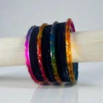 Navy Blue Velvet Bangle Set - Image 2