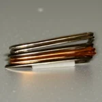 Geometric Square Oxidised Bangles Mixed Metal Set - Image 4