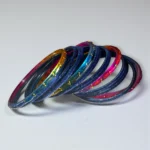 Navy Blue Velvet Bangle Set - Image 6