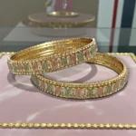 Pastel Kada Bangles Gold Pair - Image 4