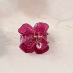 Deep magenta berry pink resin butterfly hair claw clip